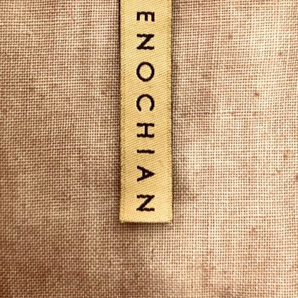 ENOCHIAN BEIGE LINEN CANVAS SIDE FLUTTER PENCIL SKIRT - 10 - Picture 5 of 8